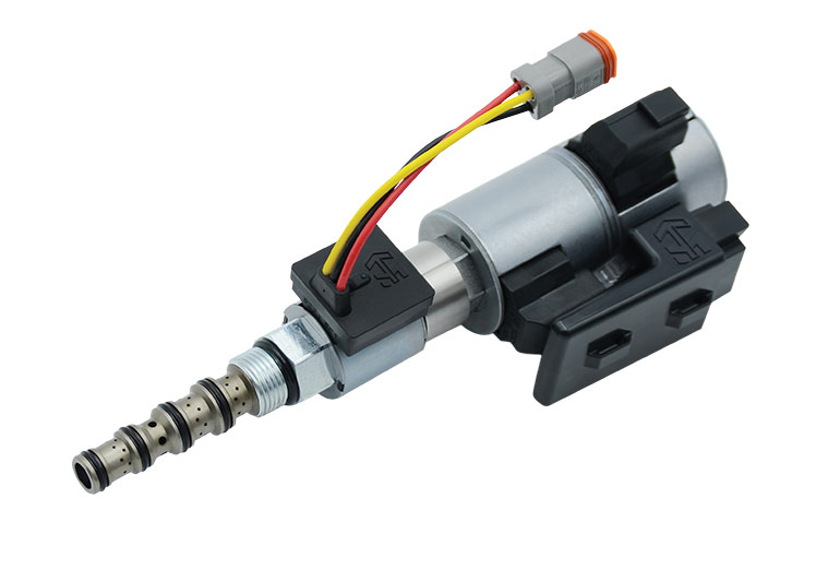 Innercept Digital Proportional Control from HydraForce is a compact proportional cartridge valve with an integrated LVDT position sensor and electronic valve driver that delivers high linearity and repeatability.