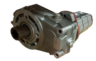 Samples of custom tandem-stacked gear pumps from Bailey International